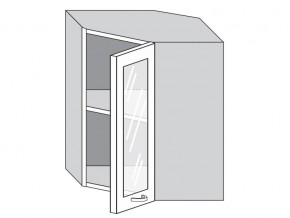 1.60.3у Шкаф настенный (h=720) угловой на 600мм со стекл. дверцей в Чернушке - chernushka.magazinmebel.ru | фото