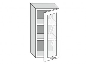 19.40.3 Шкаф настенный (h=913) на 400мм с 1-ой стекл. дверцей в Чернушке - chernushka.magazinmebel.ru | фото