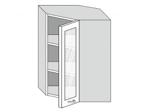 19.60.3у Шкаф настенный (h=913) угловой на 600мм со стекл. дверцей в Чернушке - chernushka.magazinmebel.ru | фото