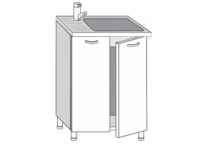 2.60.2мн Шкаф-стол на 600мм под накладную мойку с 2-мя дверцами в Чернушке - chernushka.magazinmebel.ru | фото
