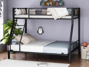 Двухъярусная кровать Гранада-1 140 черный в Чернушке - chernushka.magazinmebel.ru | фото