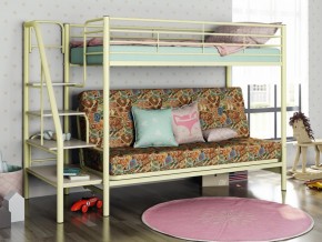 Двухъярусная кровать с диваном Мадлен 3 Слоновая кость-марки в Чернушке - chernushka.magazinmebel.ru | фото