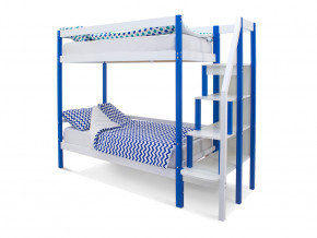 Двухъярусная кровать Svogen сине-белый в Чернушке - chernushka.magazinmebel.ru | фото