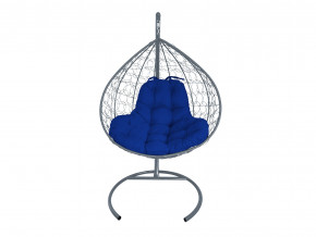 Кокон XL с ротангом синяя подушка в Чернушке - chernushka.magazinmebel.ru | фото