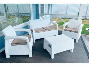 Комплект уличной мебели Yalta Terrace Set белый в Чернушке - chernushka.magazinmebel.ru | фото