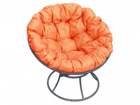 Кресло Папасан без ротанга оранжевая подушка в Чернушке - chernushka.magazinmebel.ru | фото