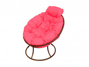 Кресло Папасан мини без ротанга розовая подушка в Чернушке - chernushka.magazinmebel.ru | фото