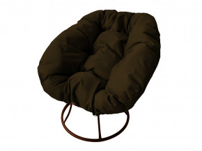 Кресло Пончик без ротанга коричневая подушка в Чернушке - chernushka.magazinmebel.ru | фото - изображение 1