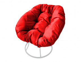 Кресло Пончик без ротанга красная подушка в Чернушке - chernushka.magazinmebel.ru | фото - изображение 1