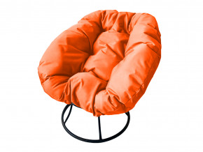 Кресло Пончик без ротанга оранжевая подушка в Чернушке - chernushka.magazinmebel.ru | фото
