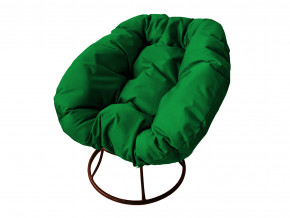 Кресло Пончик без ротанга зелёная подушка в Чернушке - chernushka.magazinmebel.ru | фото