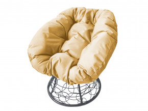 Кресло Пончик с ротангом бежевая подушка в Чернушке - chernushka.magazinmebel.ru | фото