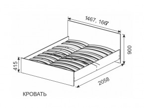 Кровать 1600х2000 ортопедическое основание в Чернушке - chernushka.magazinmebel.ru | фото