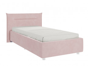 Кровать Альба 900 велюр нежно-розовый в Чернушке - chernushka.magazinmebel.ru | фото