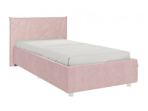 Кровать Бест 900 велюр нежно-розовый в Чернушке - chernushka.magazinmebel.ru | фото