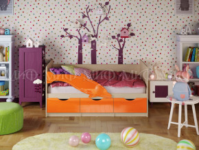 Кровать Дельфин-1 1600 Оранжевый металлик в Чернушке - chernushka.magazinmebel.ru | фото