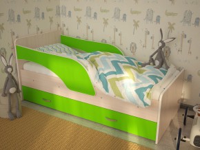 Кровать детская Максимка млечный дуб-лайм в Чернушке - chernushka.magazinmebel.ru | фото