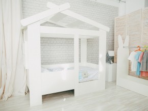 Кровать детская Теремок без ящика белая в Чернушке - chernushka.magazinmebel.ru | фото