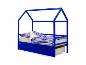 Кровать-домик Svogen с ящиками синий в Чернушке - chernushka.magazinmebel.ru | фото