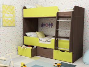 Кровать двухъярусная Малыш двойняшка бодега-лайм в Чернушке - chernushka.magazinmebel.ru | фото