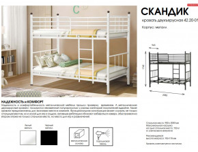 Кровать двухъярусная Скандик 42.20-01 в Чернушке - chernushka.magazinmebel.ru | фото - изображение 2