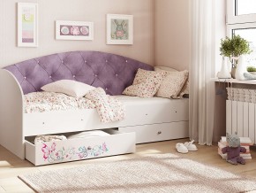 Кровать Эльза Белый-фиолетовый в Чернушке - chernushka.magazinmebel.ru | фото