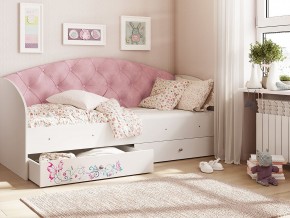 Кровать Эльза Белый-розовый в Чернушке - chernushka.magazinmebel.ru | фото