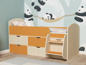Кровать Малыш-7 Дуб-Оранжевый в Чернушке - chernushka.magazinmebel.ru | фото - изображение 1