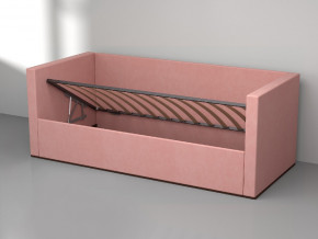 Кровать мягкая с подъёмным механизмом арт. 030 розовый в Чернушке - chernushka.magazinmebel.ru | фото - изображение 2