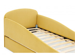Кровать с ящиком Letmo горчичный (велюр) в Чернушке - chernushka.magazinmebel.ru | фото - изображение 3