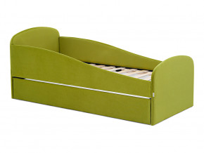 Кровать с ящиком Letmo оливковый (велюр) в Чернушке - chernushka.magazinmebel.ru | фото