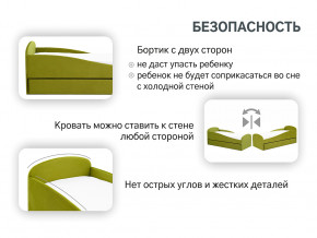 Кровать с ящиком Letmo оливковый (велюр) в Чернушке - chernushka.magazinmebel.ru | фото - изображение 13