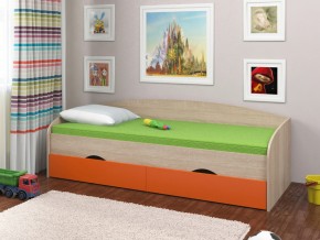 Кровать Соня 2 сонома-оранжевый в Чернушке - chernushka.magazinmebel.ru | фото