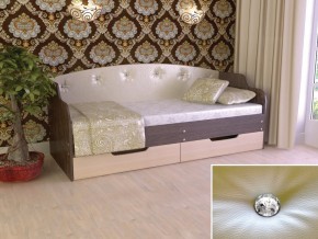 Кровать Юниор Тип 2 Венге/дуб молочный 800х1600 в Чернушке - chernushka.magazinmebel.ru | фото