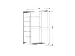 Шкаф-купе Бассо 7-600 49 дуб млечный в Чернушке - chernushka.magazinmebel.ru | фото - изображение 2