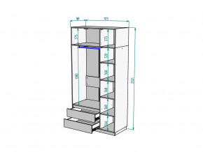 Шкаф Malta light H298 с антресолью HA3 Белый в Чернушке - chernushka.magazinmebel.ru | фото - изображение 2