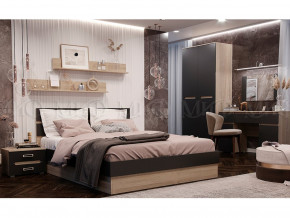 Спальня Ким Графит софт, сонома в Чернушке - chernushka.magazinmebel.ru | фото