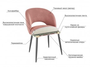 Стул Моли беж велюр-белый в Чернушке - chernushka.magazinmebel.ru | фото - изображение 3